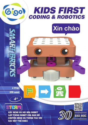 Sách hướng dẫn tiếng Việt bộ Bé Chơi Lập Trình Robot 30 chủ đề 279 chi tiết #7442