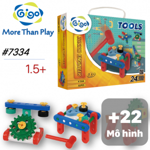 Hộp Gigo Toys Xếp Hình Mầm Non 24 Chủ Đề 32 Chi Tiết Nhiều Màu 7334