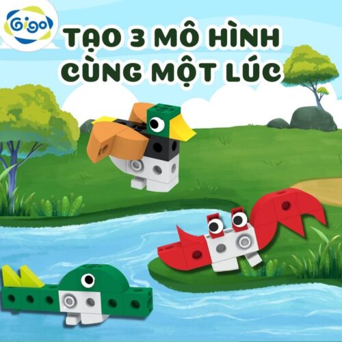 Động Vật Đi Dốc #7462 tạo 3 mô hình chơi cùng lúc